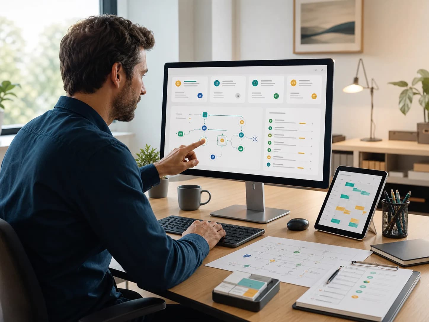 Geordnete Abläufe mit Dashboard, Kalender und Freigaben