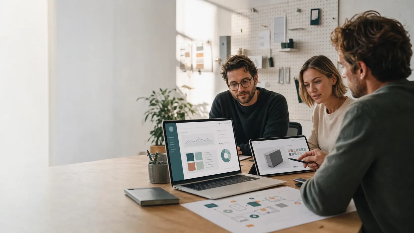 Helle JOOSN Planung mit Website, Shop-Logik, KI-Automation und Team-Dashboard
